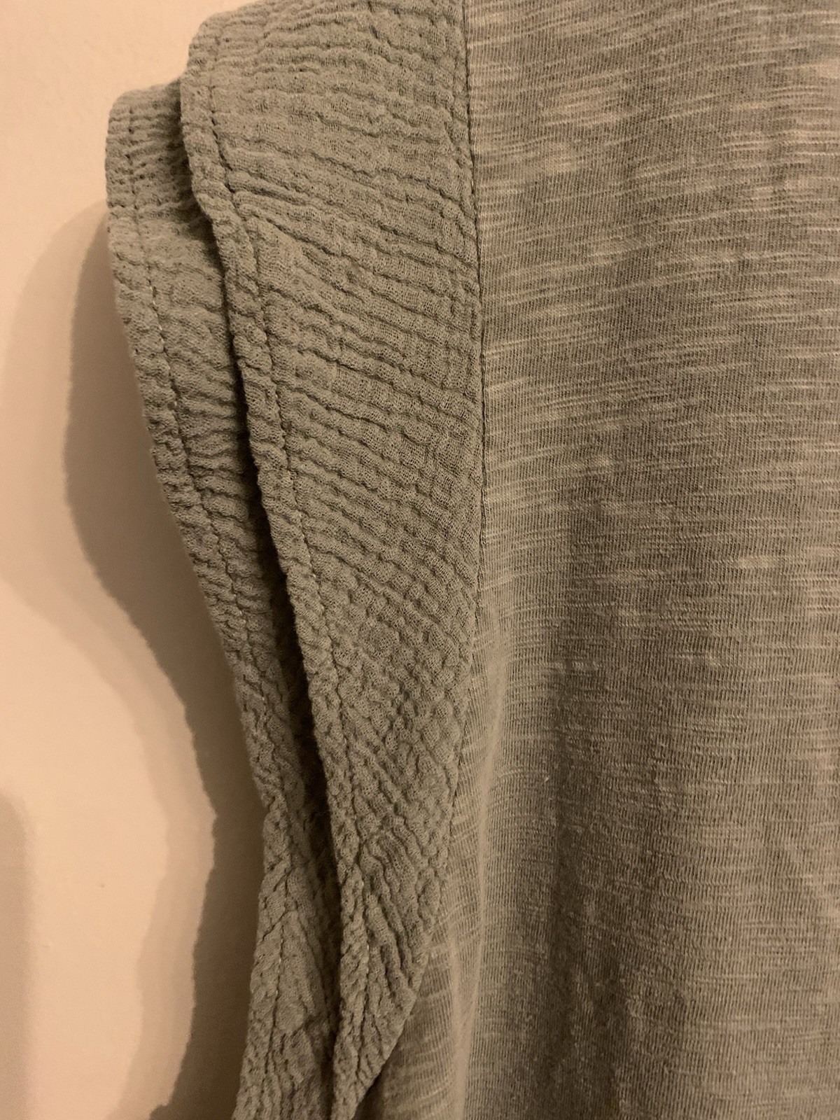NWT AnyBody Dress Womens Large Eucalyptus Green Slub Jersey Gauze Summer