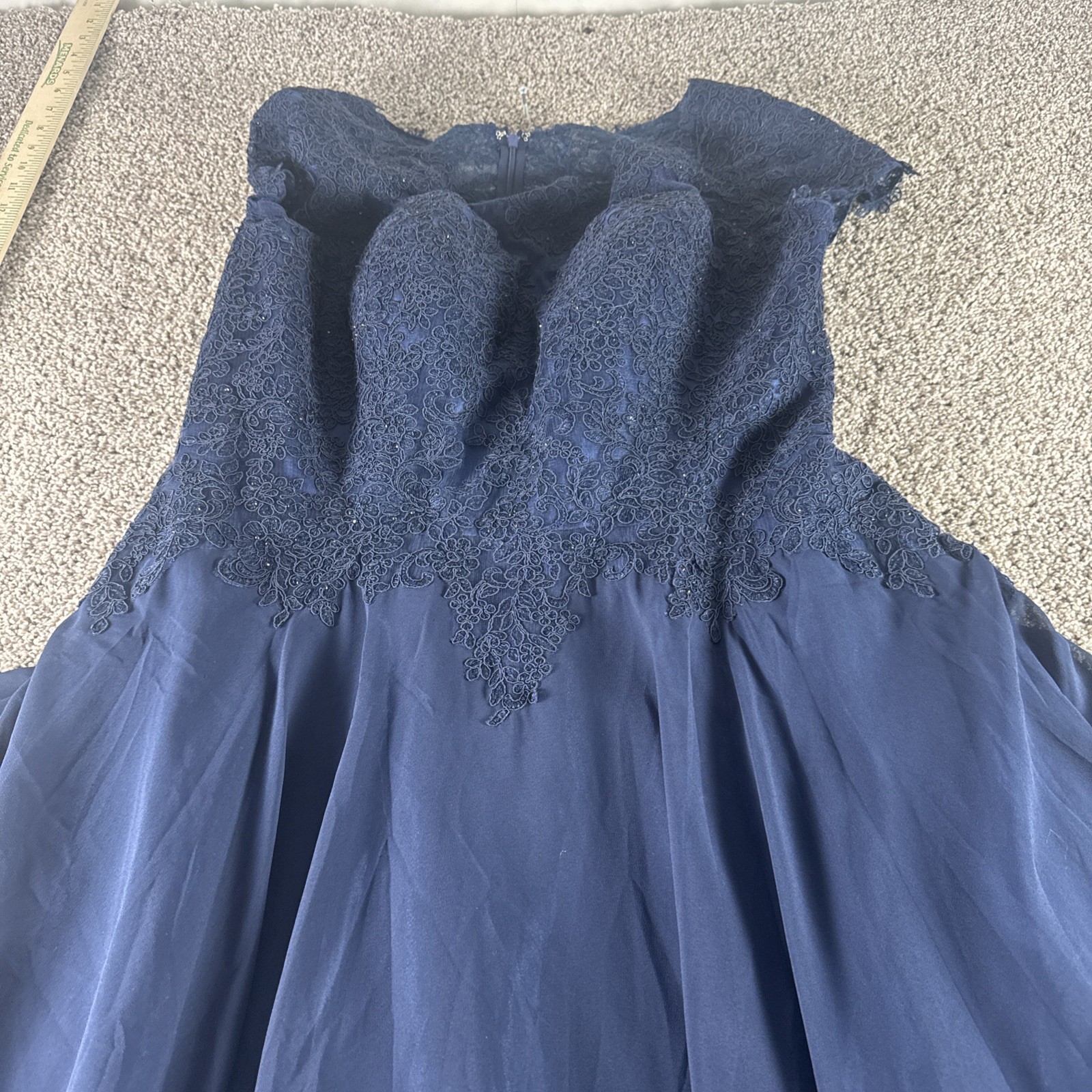 May Queen Dark Blue Evening Gown Size 2XL