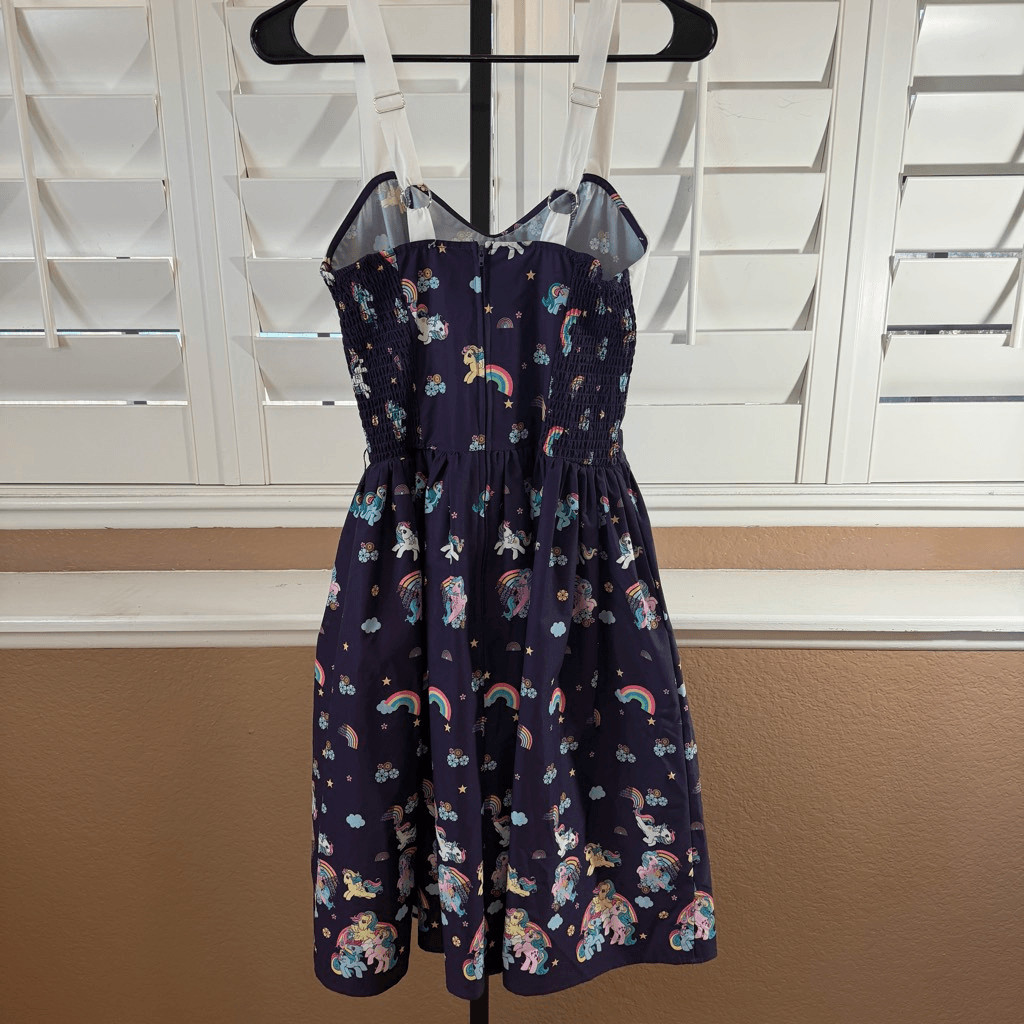 Unique Vintage x My Little Pony Purple Dress Sz M Retro Pinup Rockabilly Kidcore