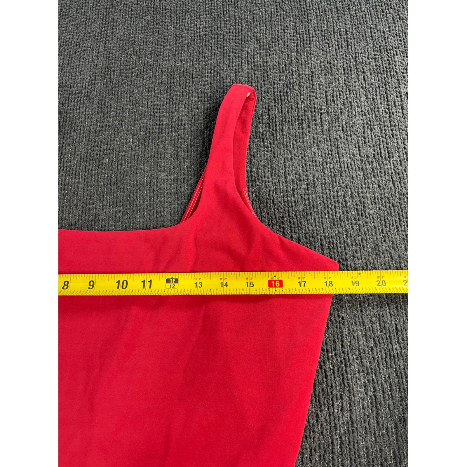 Spanx Get Moving Athletic Dress XL Red Square Neck Activewear Skort Dress